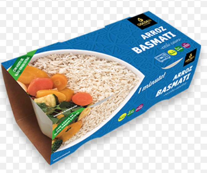 Puerros en conserva con tortilla de claras y arroz basmati.